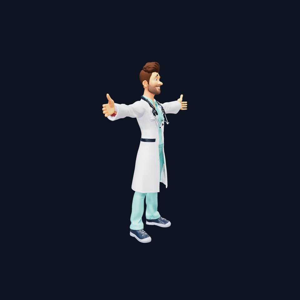 Friendly Doctor Character model pack